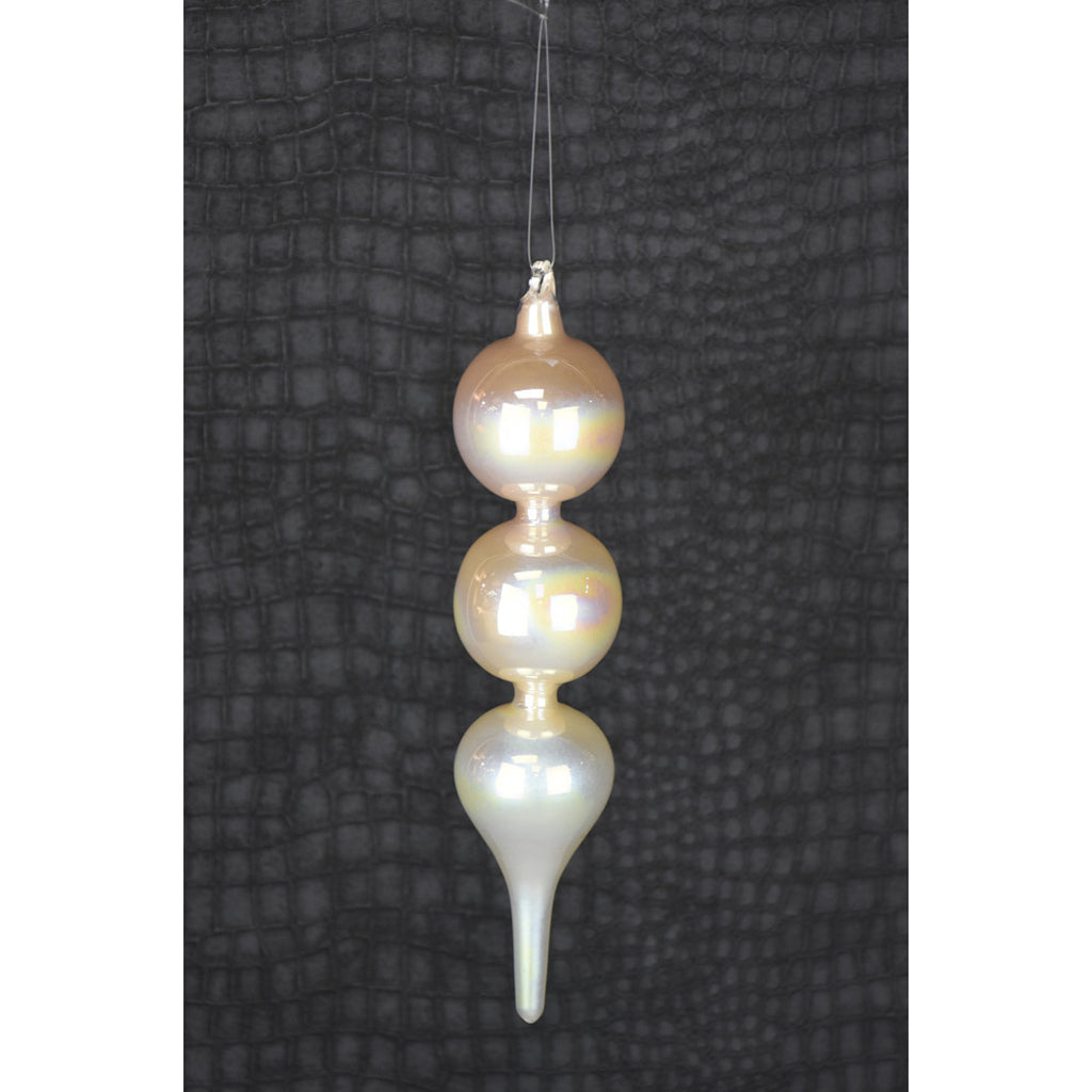 Glass Pearl Finial Ornament