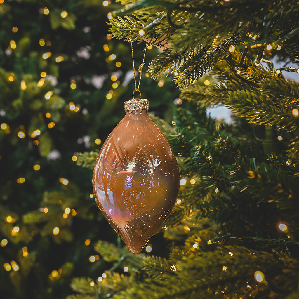 Glass Marbleized Ornament