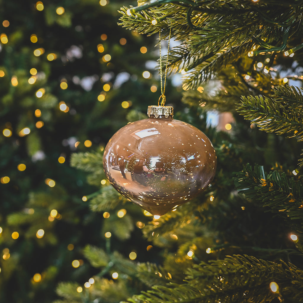 Glass Marbleized Ornament