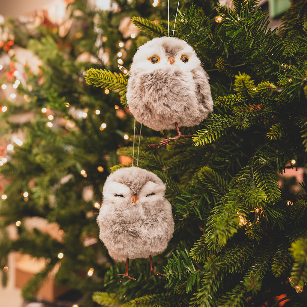 Owl Ornament Grey