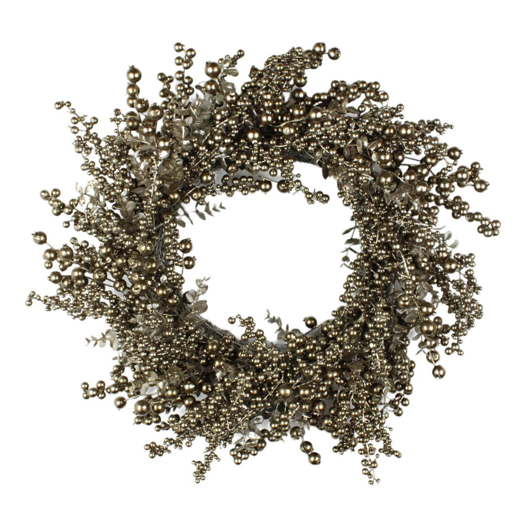 Metallic Berry Wreath