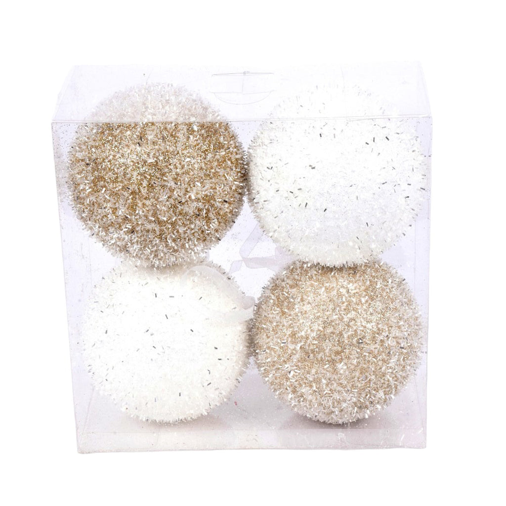 Eyelash Ball Ornament pack of 4