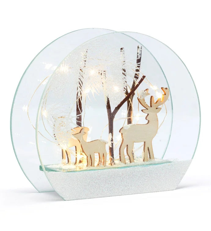 Led Deer And Trees