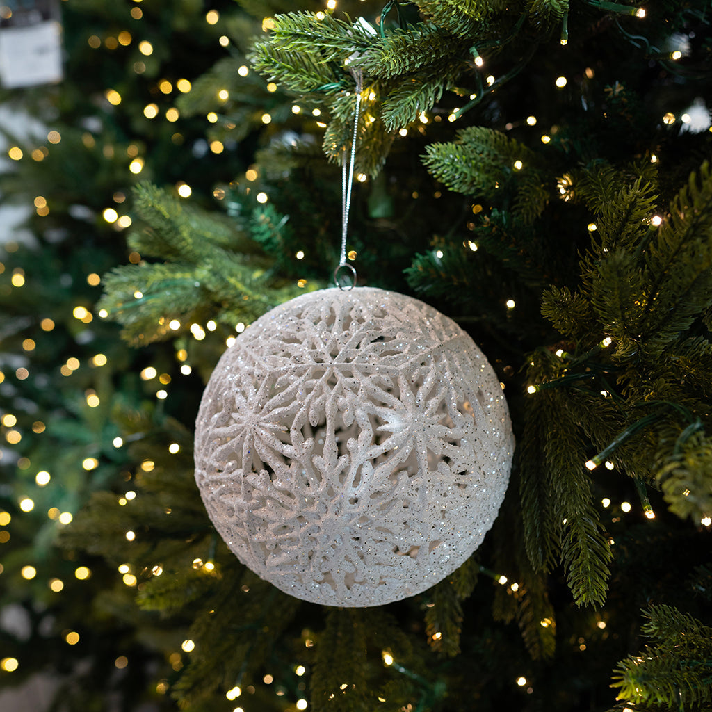 Snowflake Hollow Ball Ornament 150mm