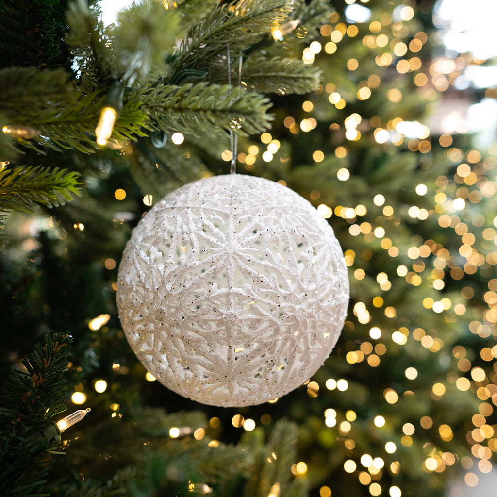 Snowflake Hollow Ball Ornament 200mm