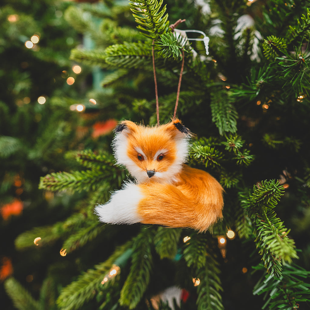 Fur Fox Ornament