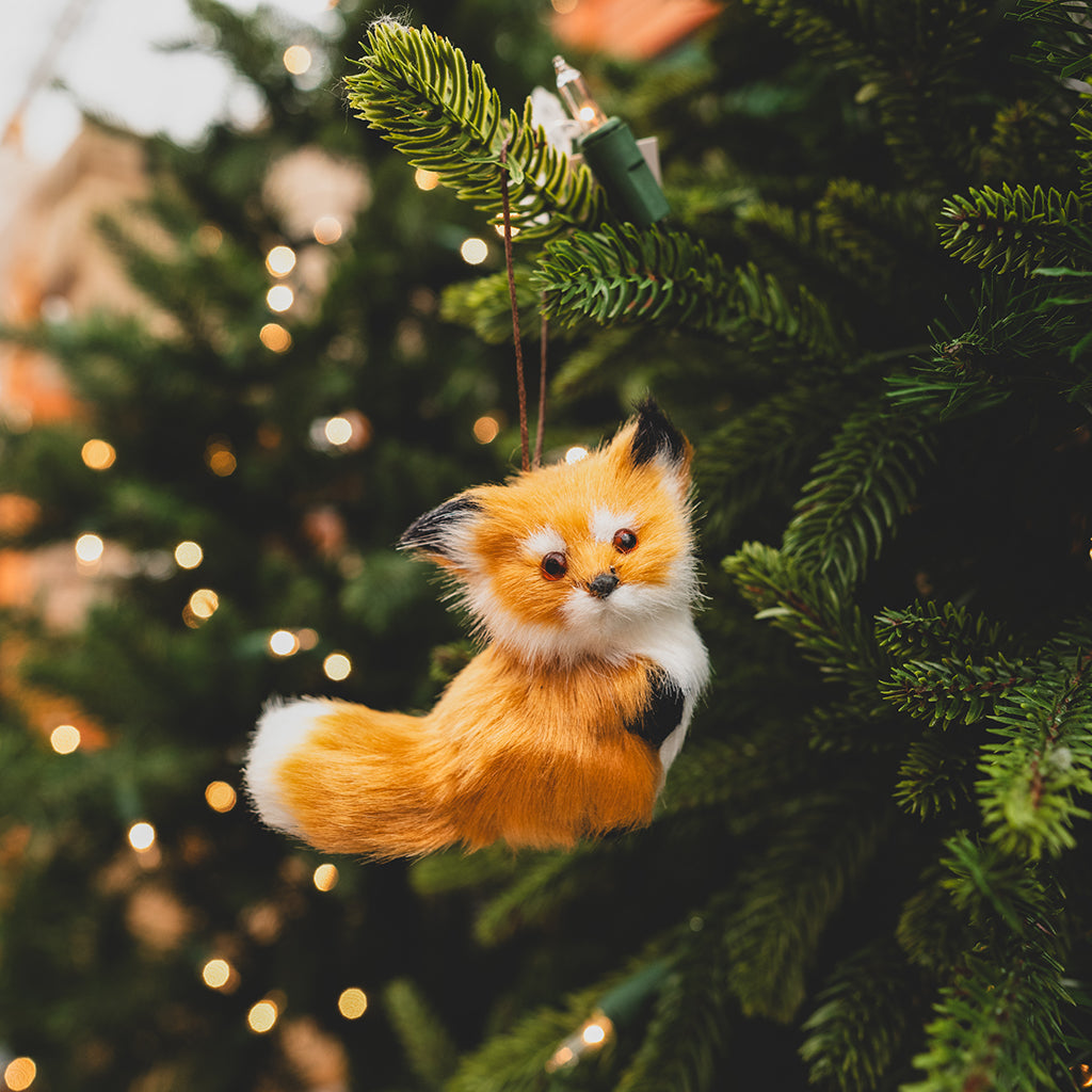 Fur Fox Ornament