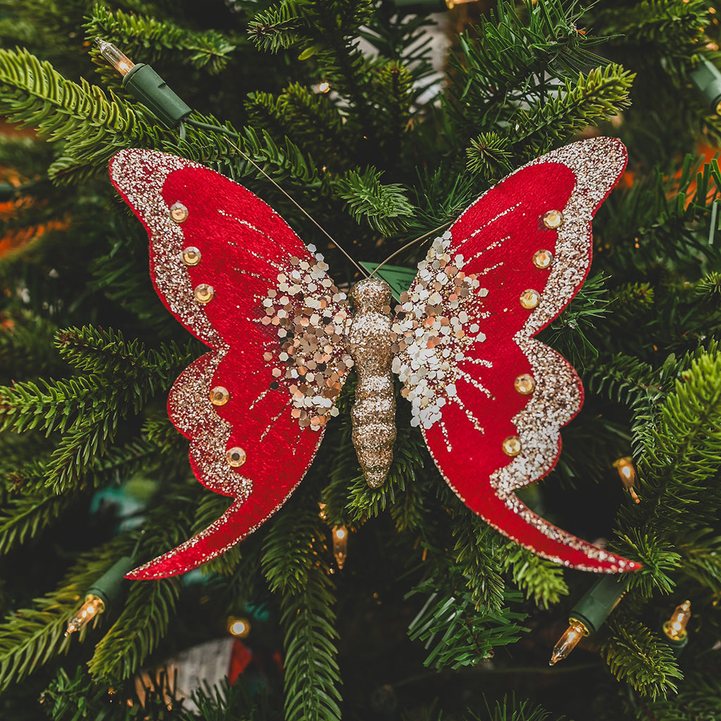 Glitter Butterfly Clip