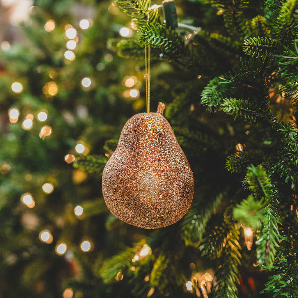 Beaded Pear Ornament