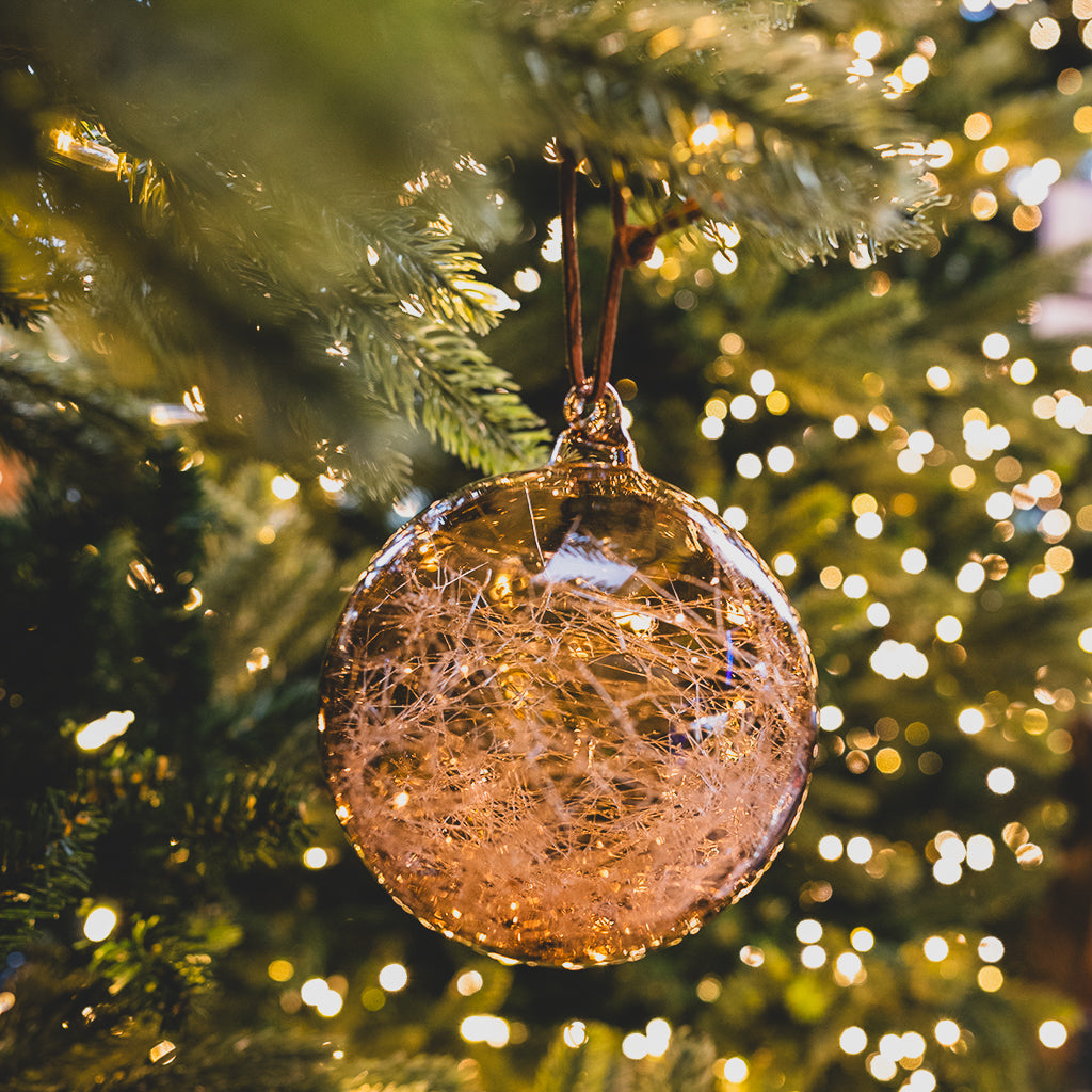 Spun Glass Ball Ornament