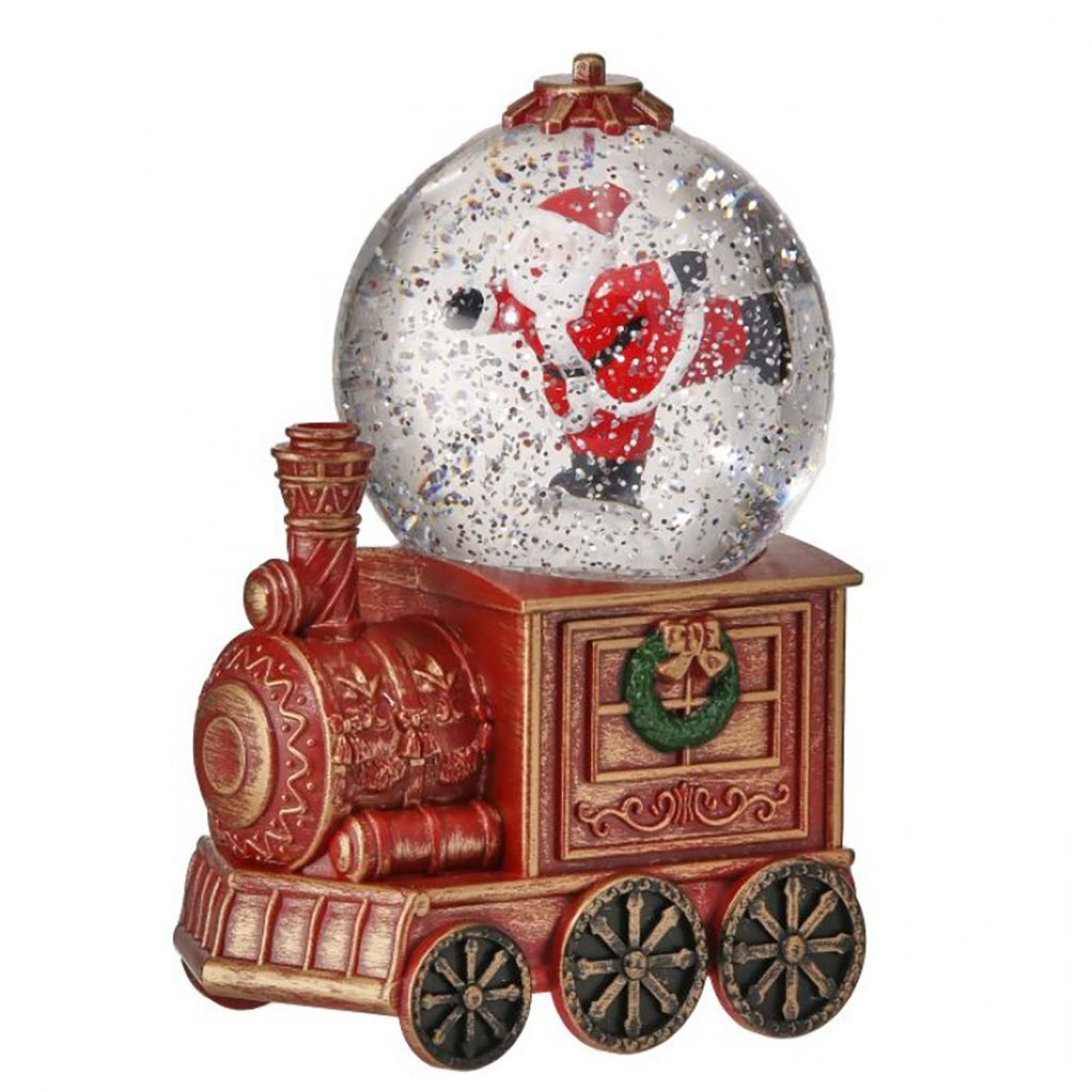 Santa Train LED Water Globe