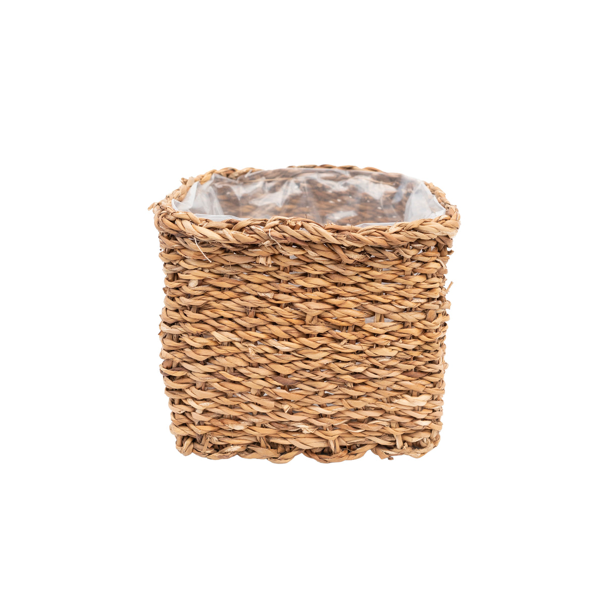 Seagrass Square Basket with Plastic Liner