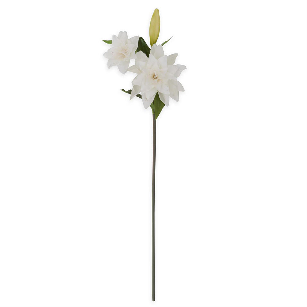 serial lily white Real Touch Lily Stem 28In White Everlasting