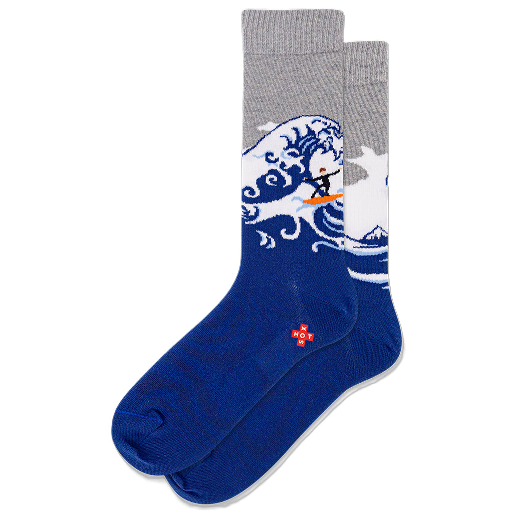 Ride The Wave Blue Men&#39;s Socks