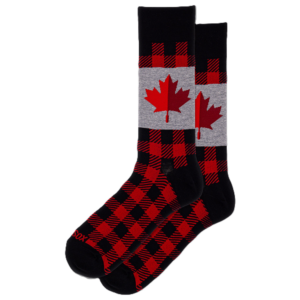 Maple Leaf Black Men's Socks