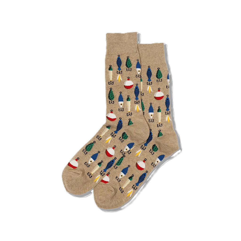 Fishing Lures Blue Men's Socks