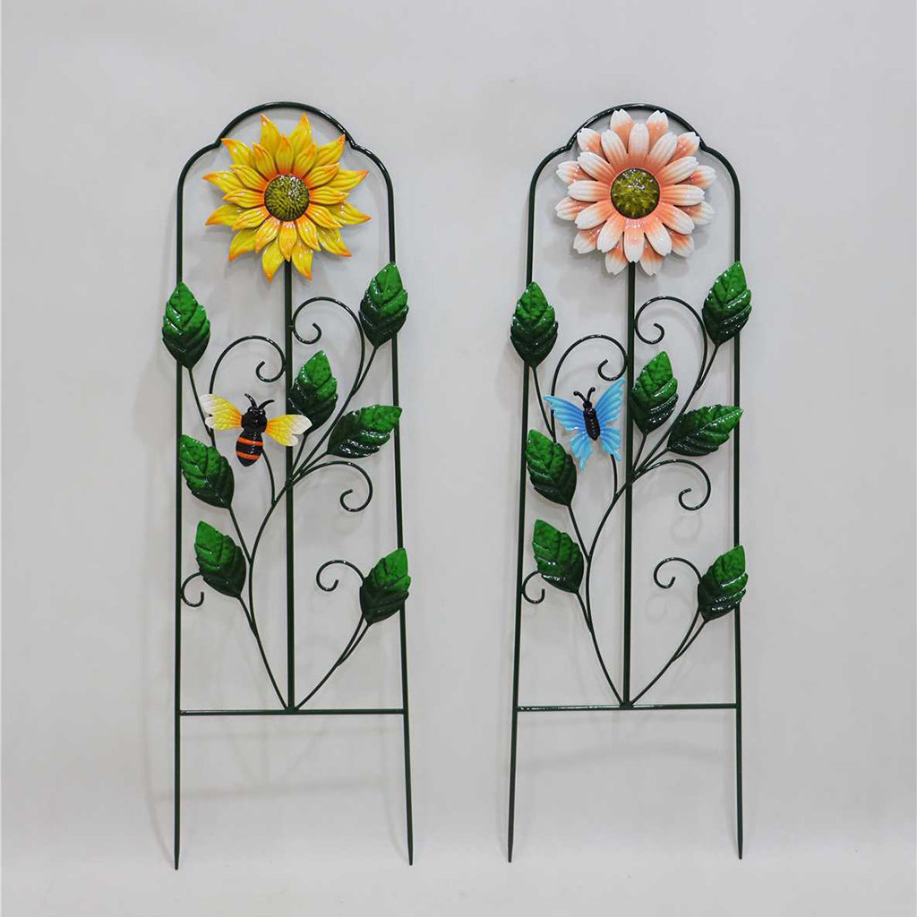 Bee, Butterfly with Flower Stake