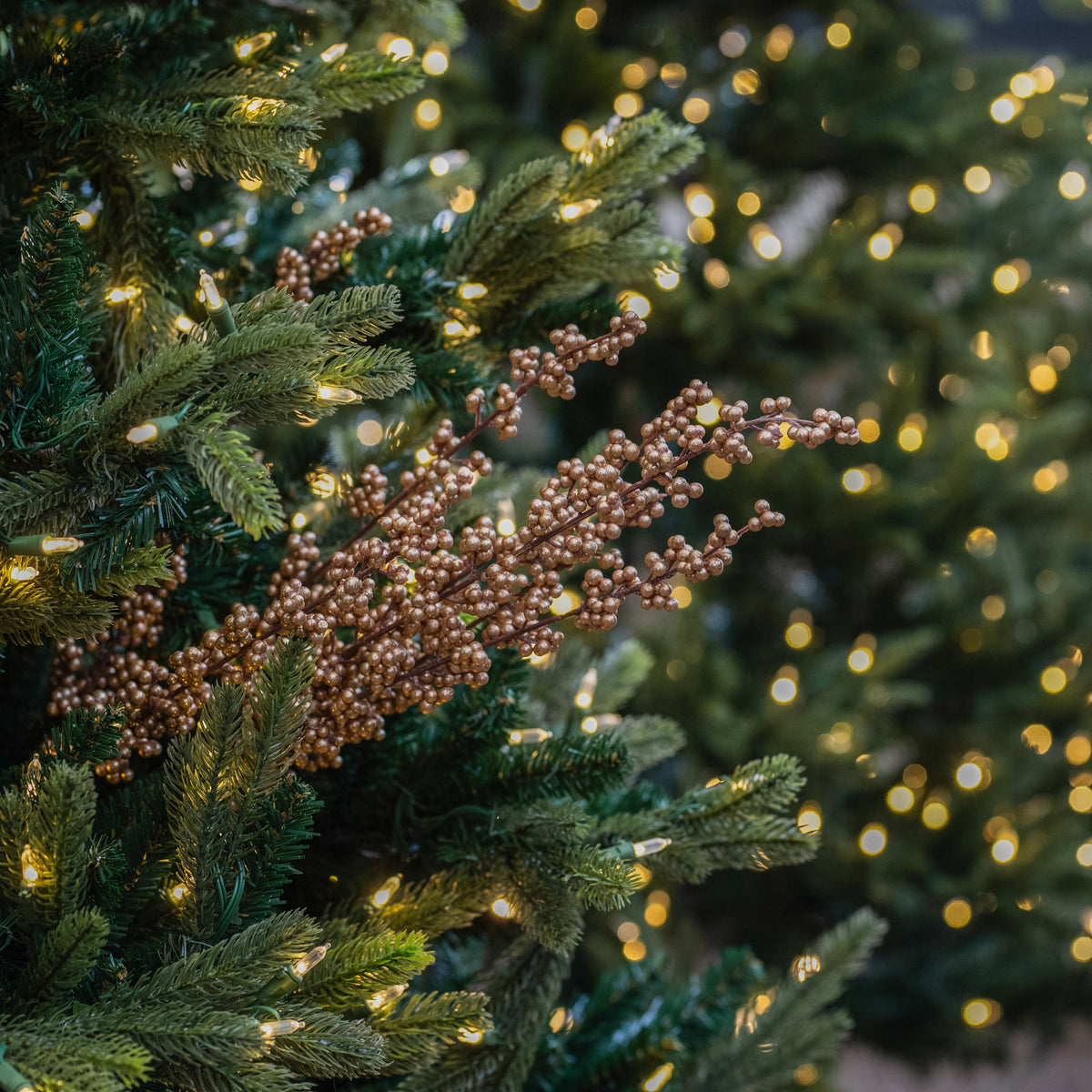 Metallic Champagne Berry Spike