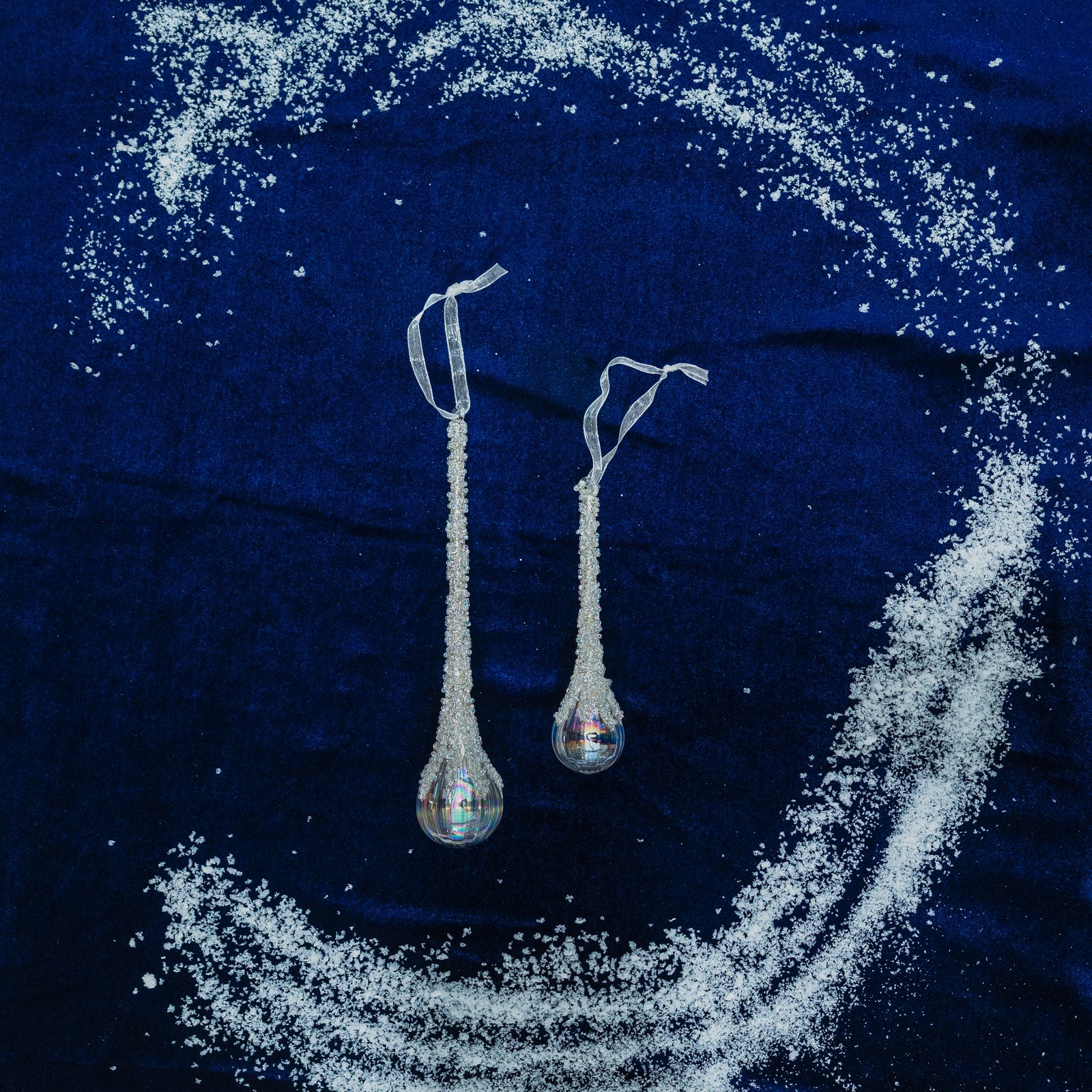 Glass Crystal Drop Ornament