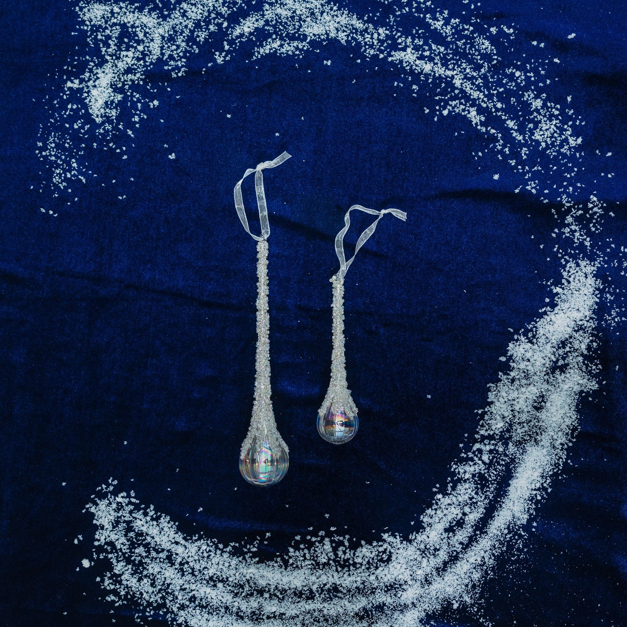 Glass Crystal Drop Ornament