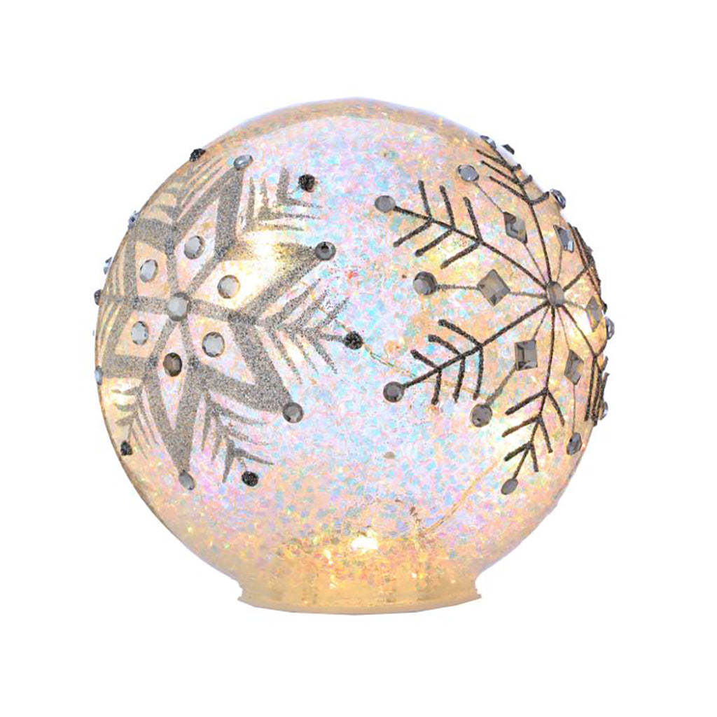 LED Snowflake Wonder Ball 6"
