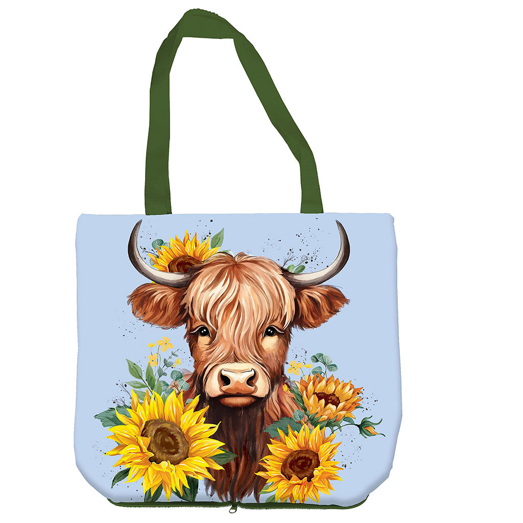 Highland Cow Compact Tote Bag