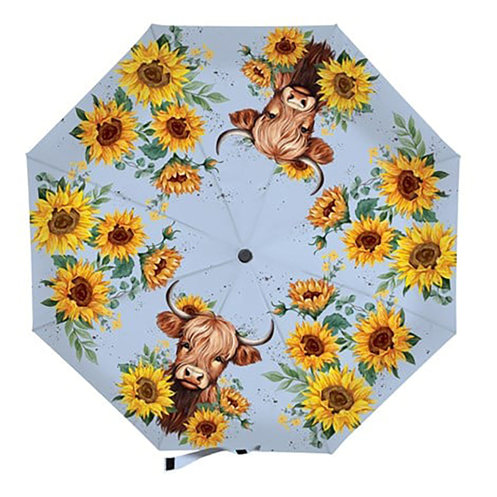Highland Cow Compact Umbrella