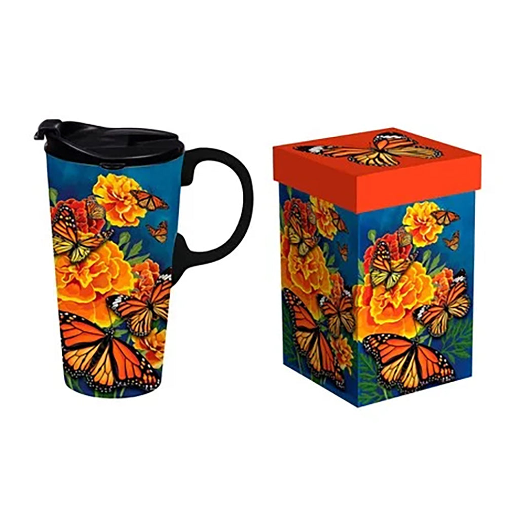 Melody Monarch Travel Mug - 17oz