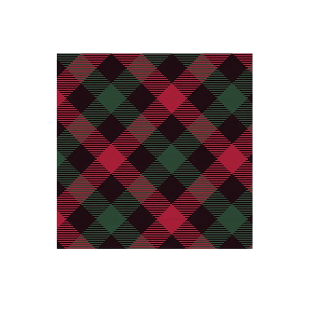 Christmas Check Lunch Napkin 20Pk