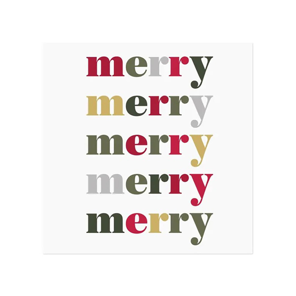 Merry Printed Lunch Napkin