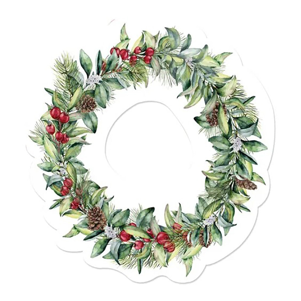 Wreath Shaped Paper Napkins 20Pk