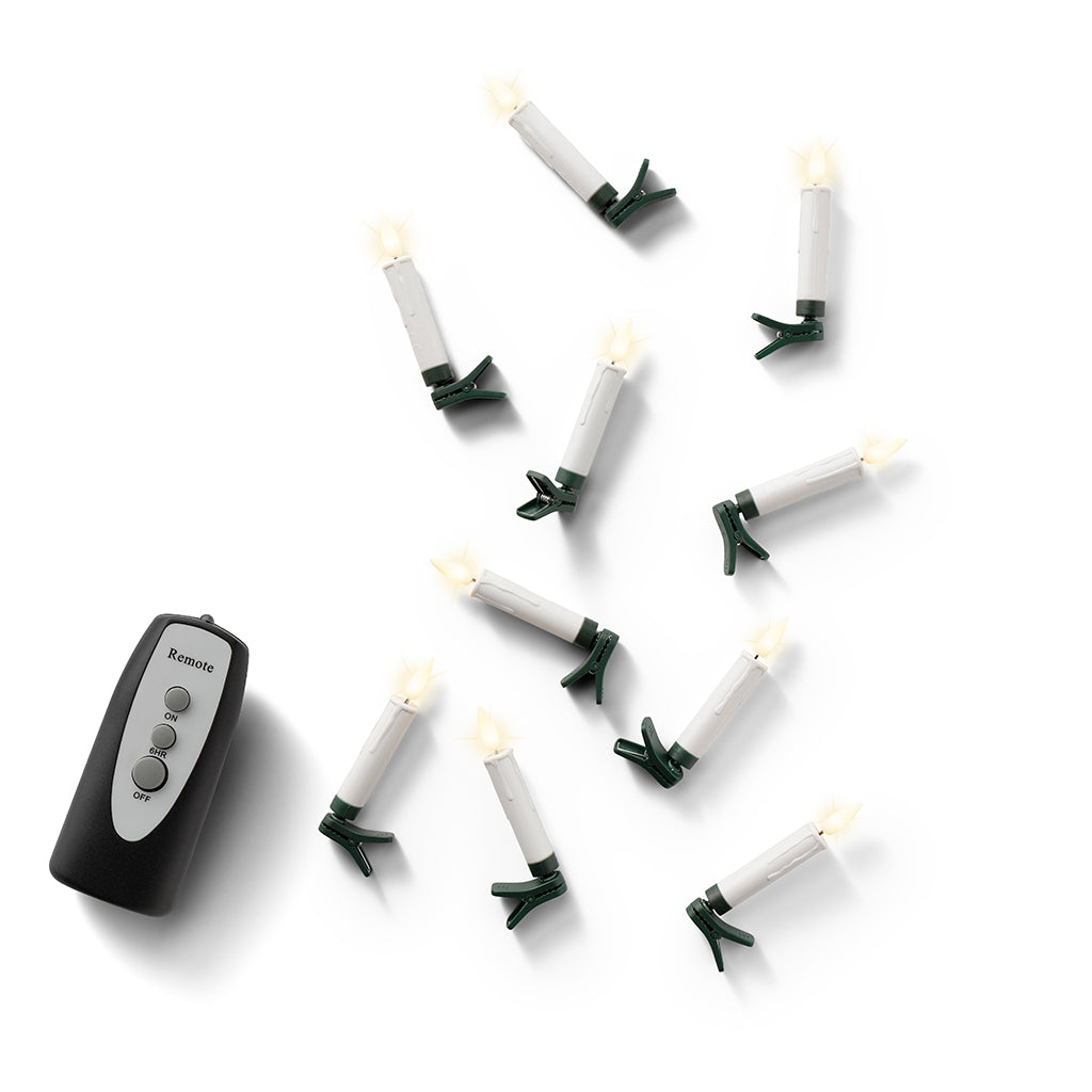 Drip LED Candle Tree Clips set of 10