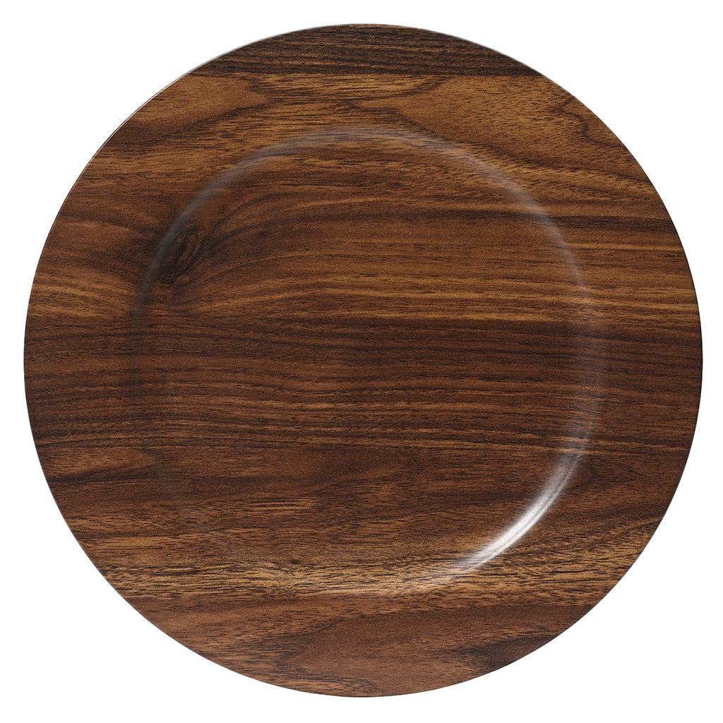 Charger Plate Wood Grain