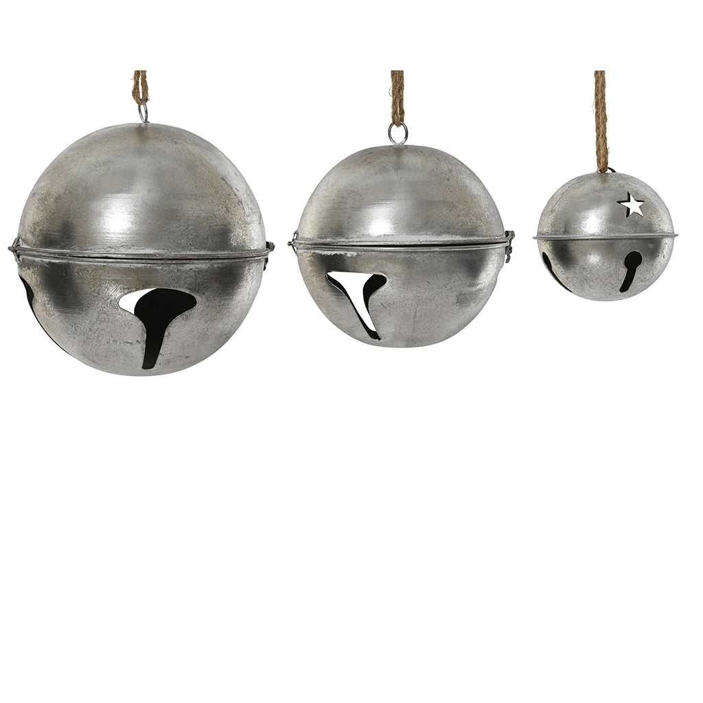 Iron Bell Ornament Silver