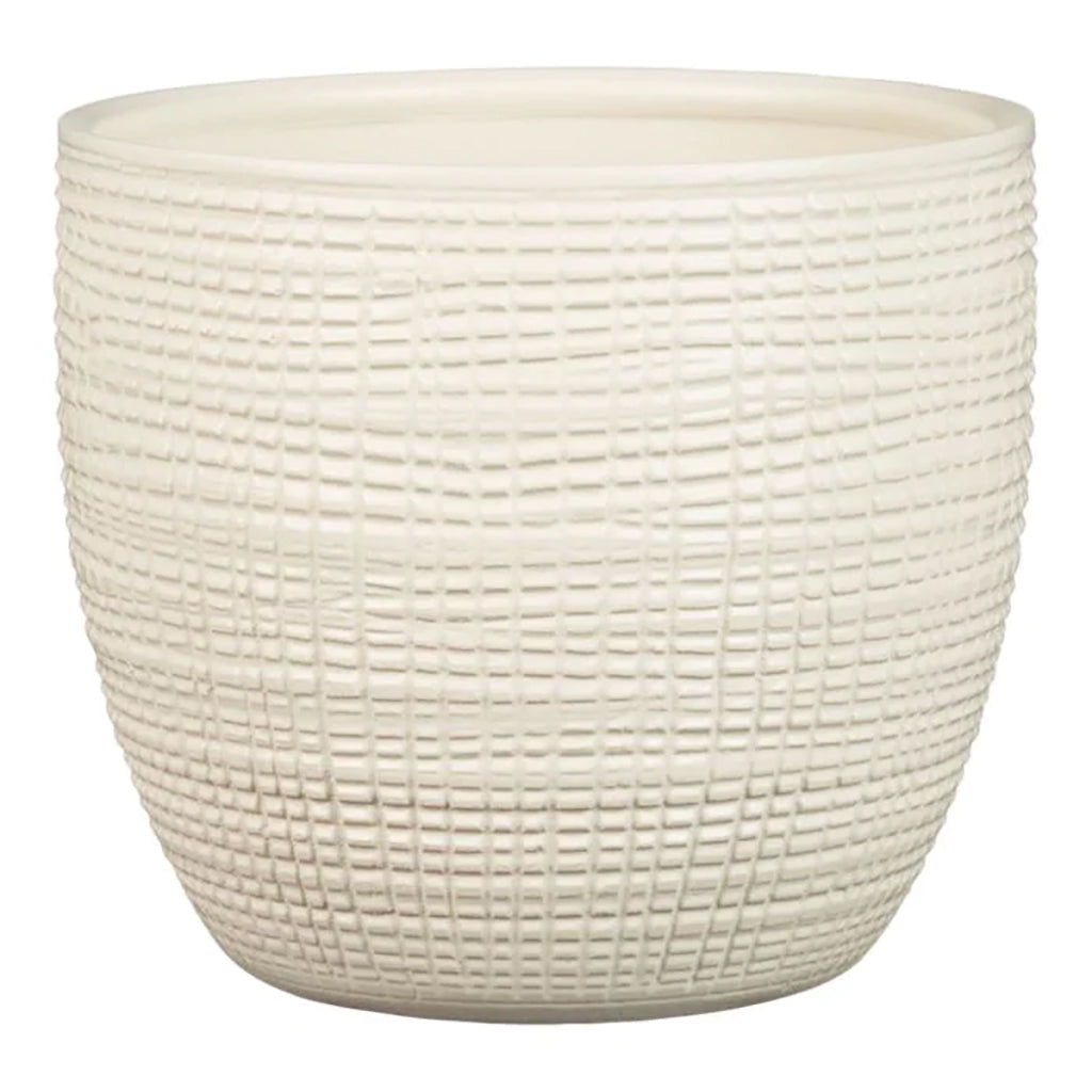 Corteza Ceramic Pot Vanilla