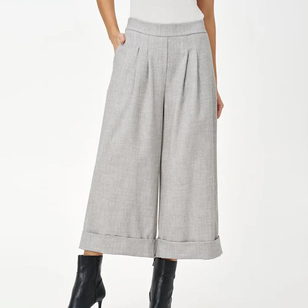 Pull On Wide Leg Cropped Pant