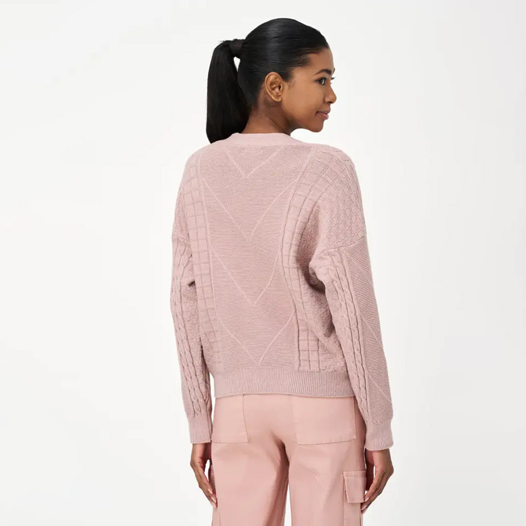 Knit V-Neck Cardigan Quartz