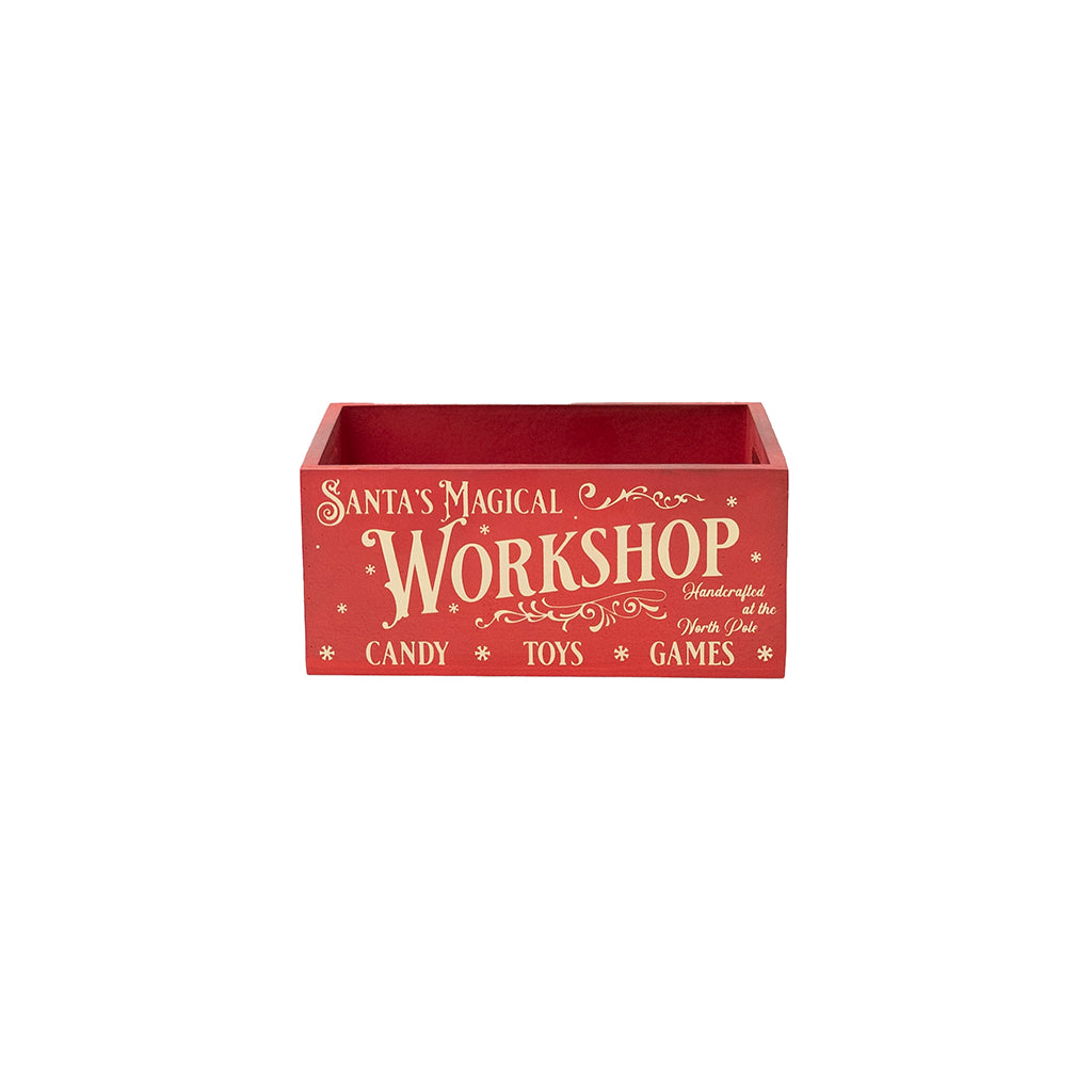 Vintage Christmas Wood Crate