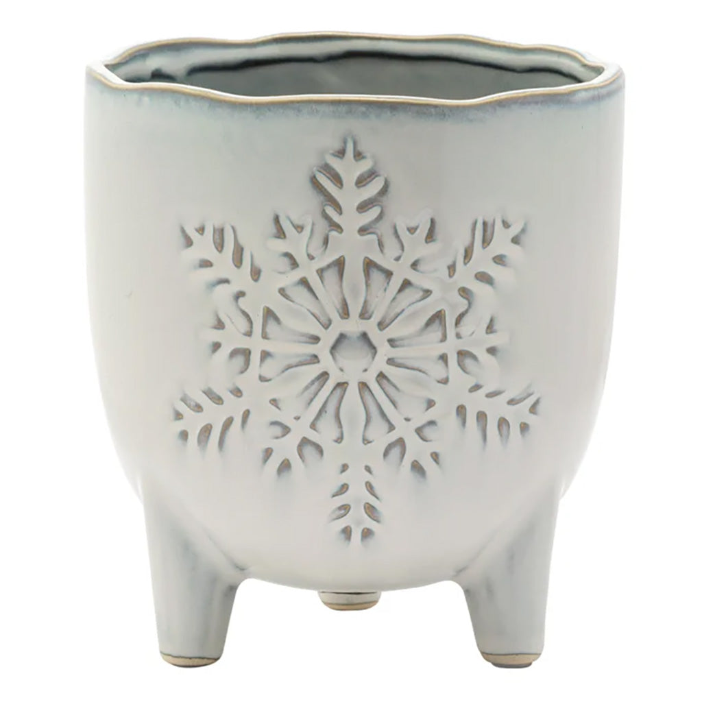 Snowflake Footed Planter 3In