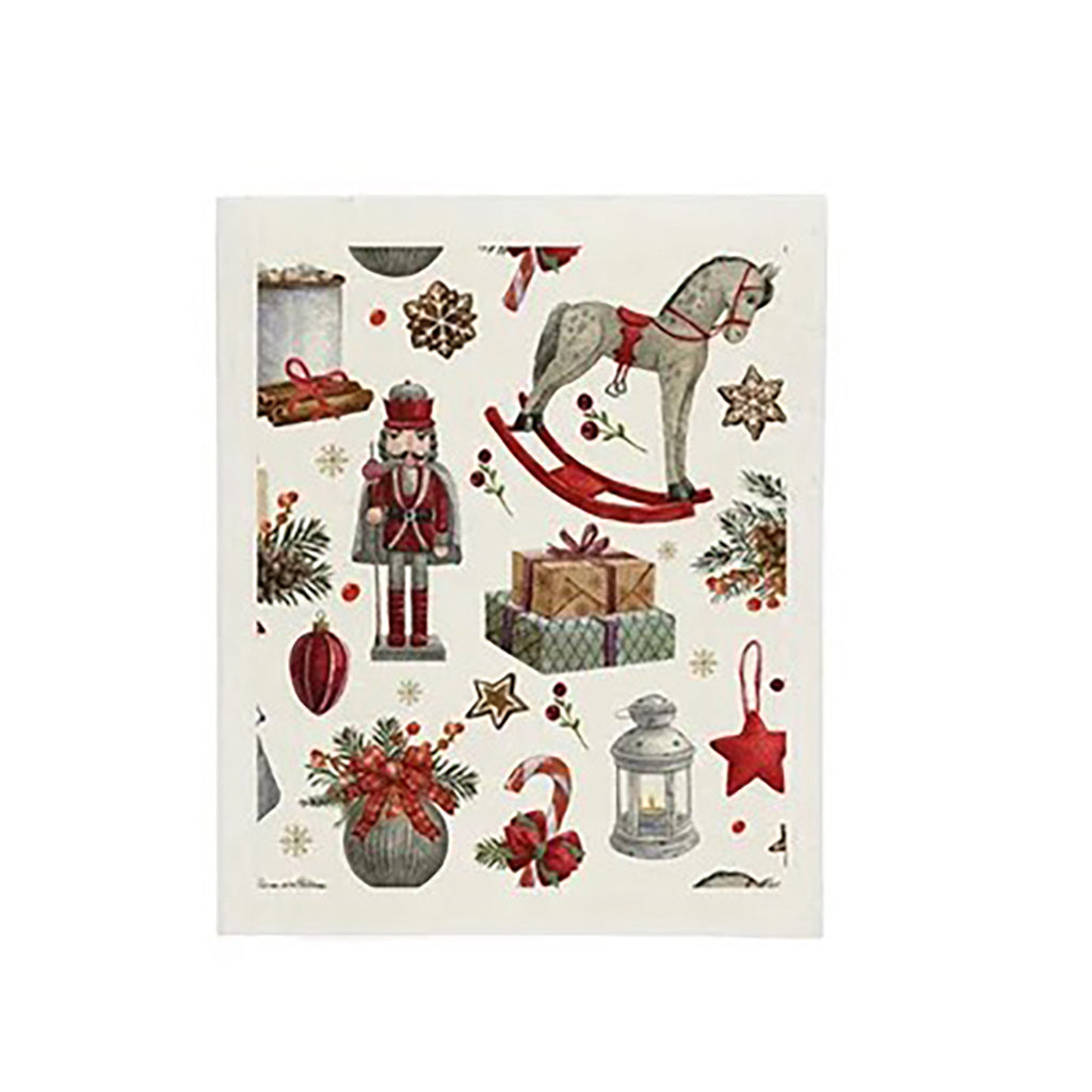 Classic Christmas Sponge Cloth