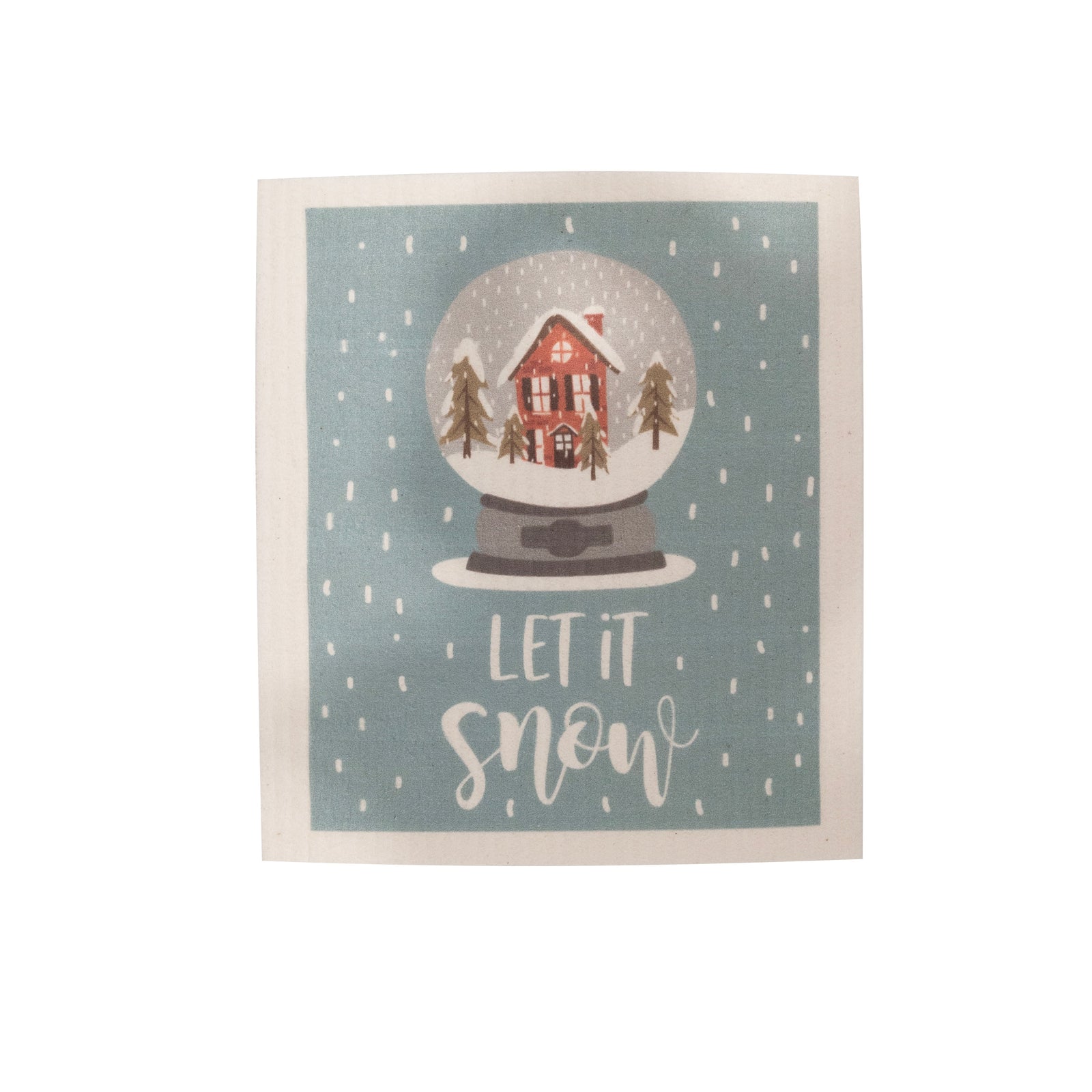 Let It Snow Sponge Cloth