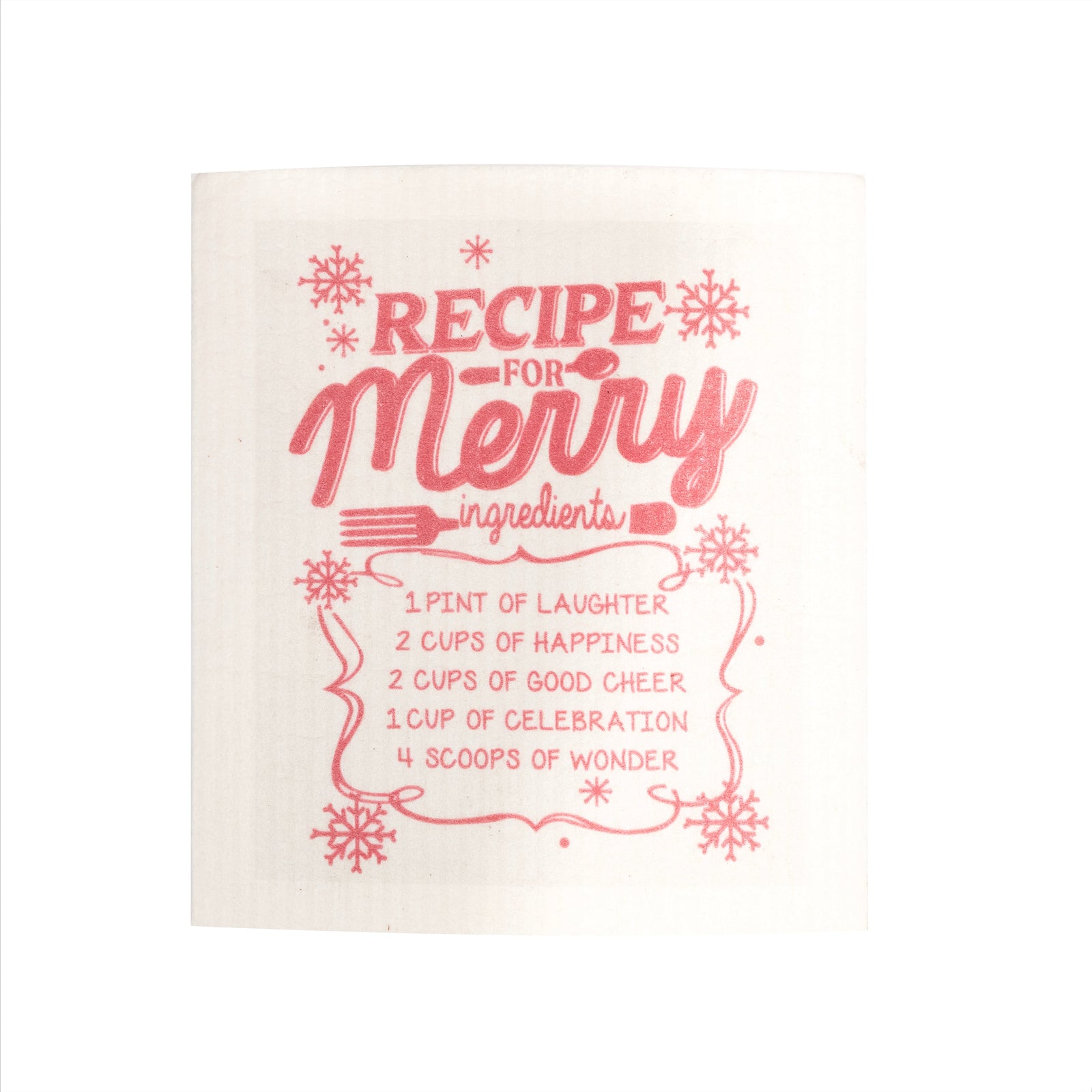 Merry Christmas Merry Sponge Cloth