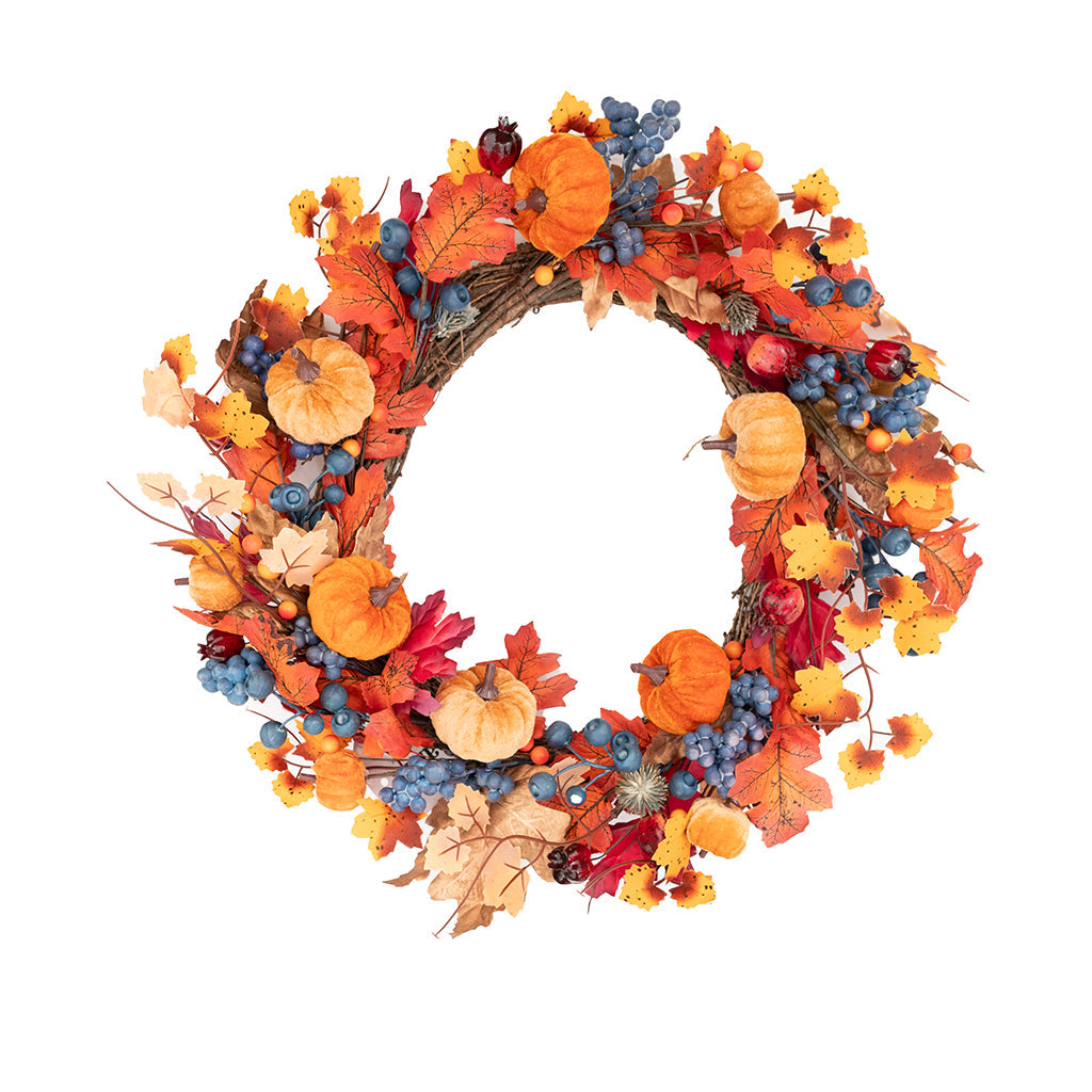 Harvest Pumpkin Wreath