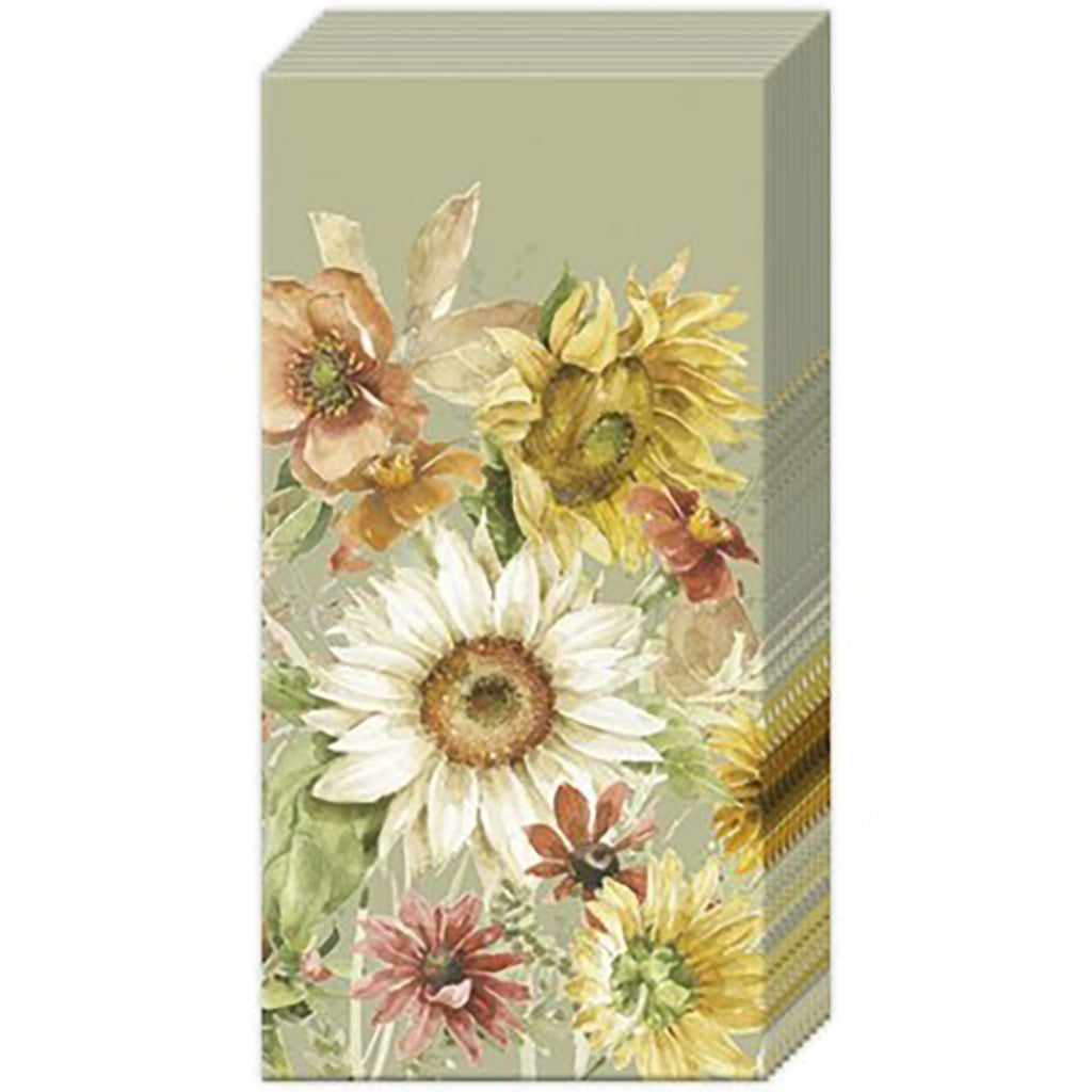 Late Summer Flowers Pocket Tissue