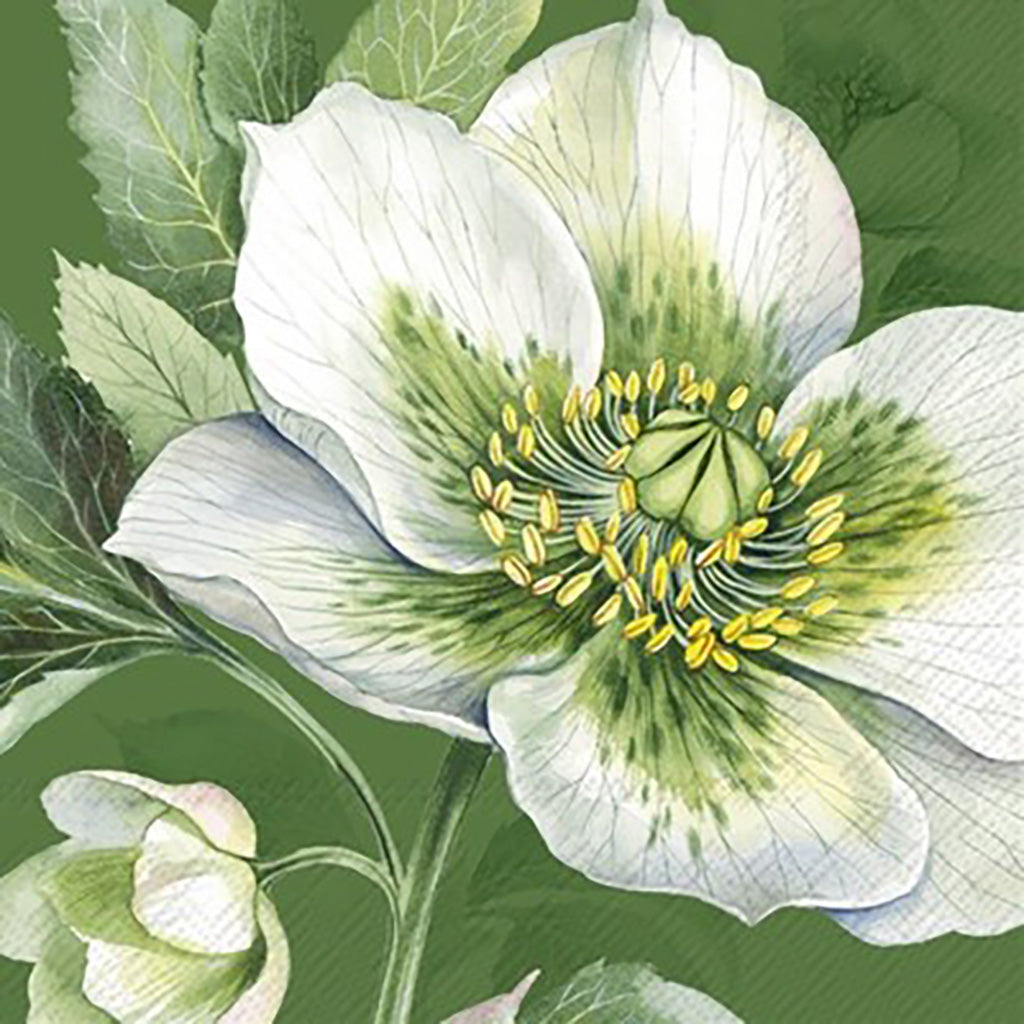 Elegant Christmas Rose Napkin