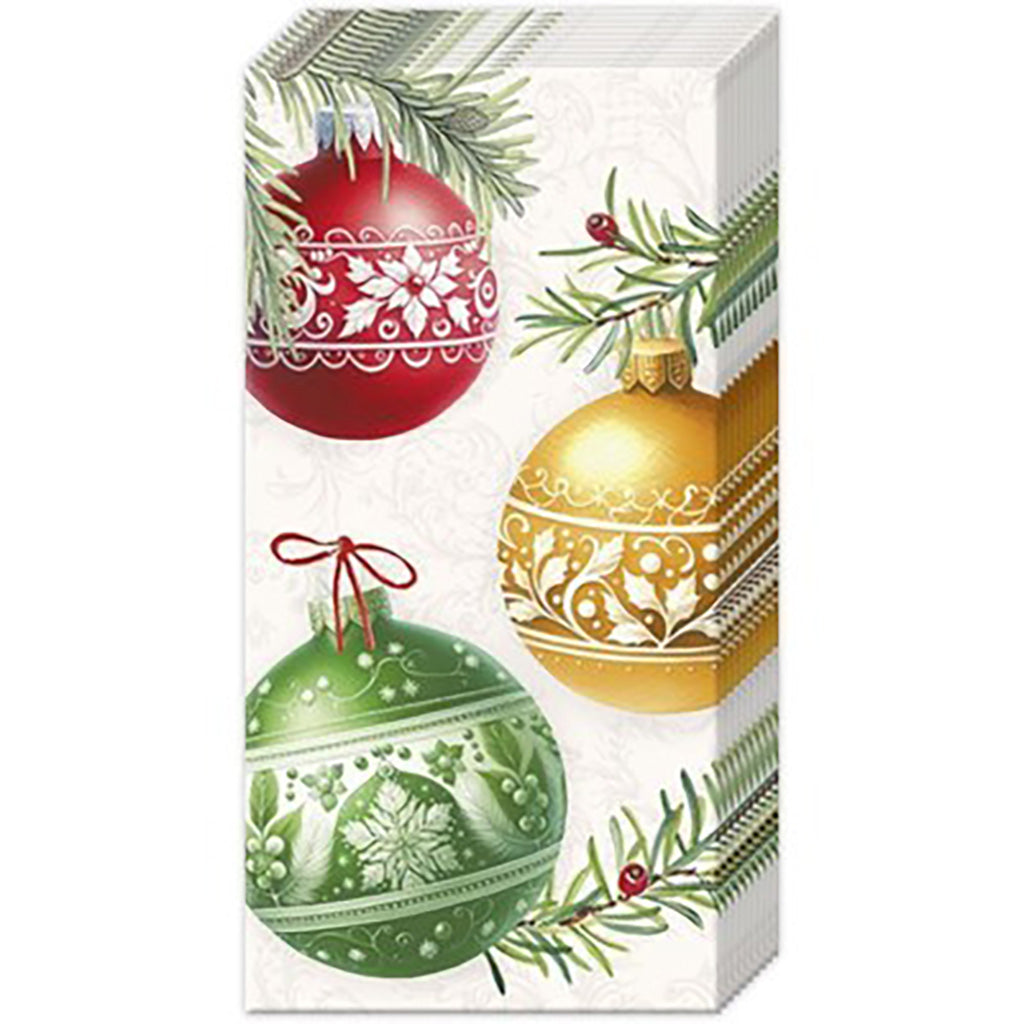 Christmas Bubbles Cream Pocket Tissue