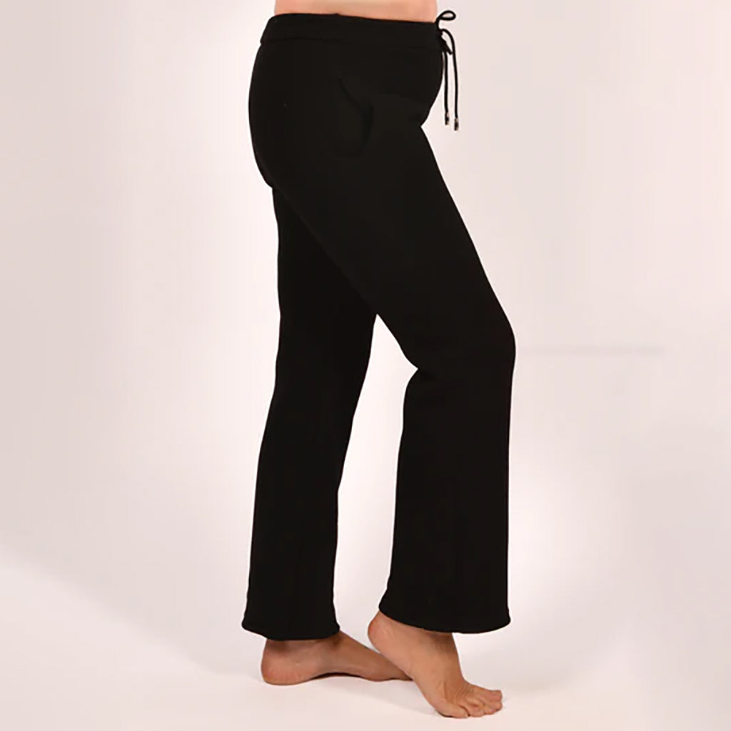 Black Straight Leg Sweatpants