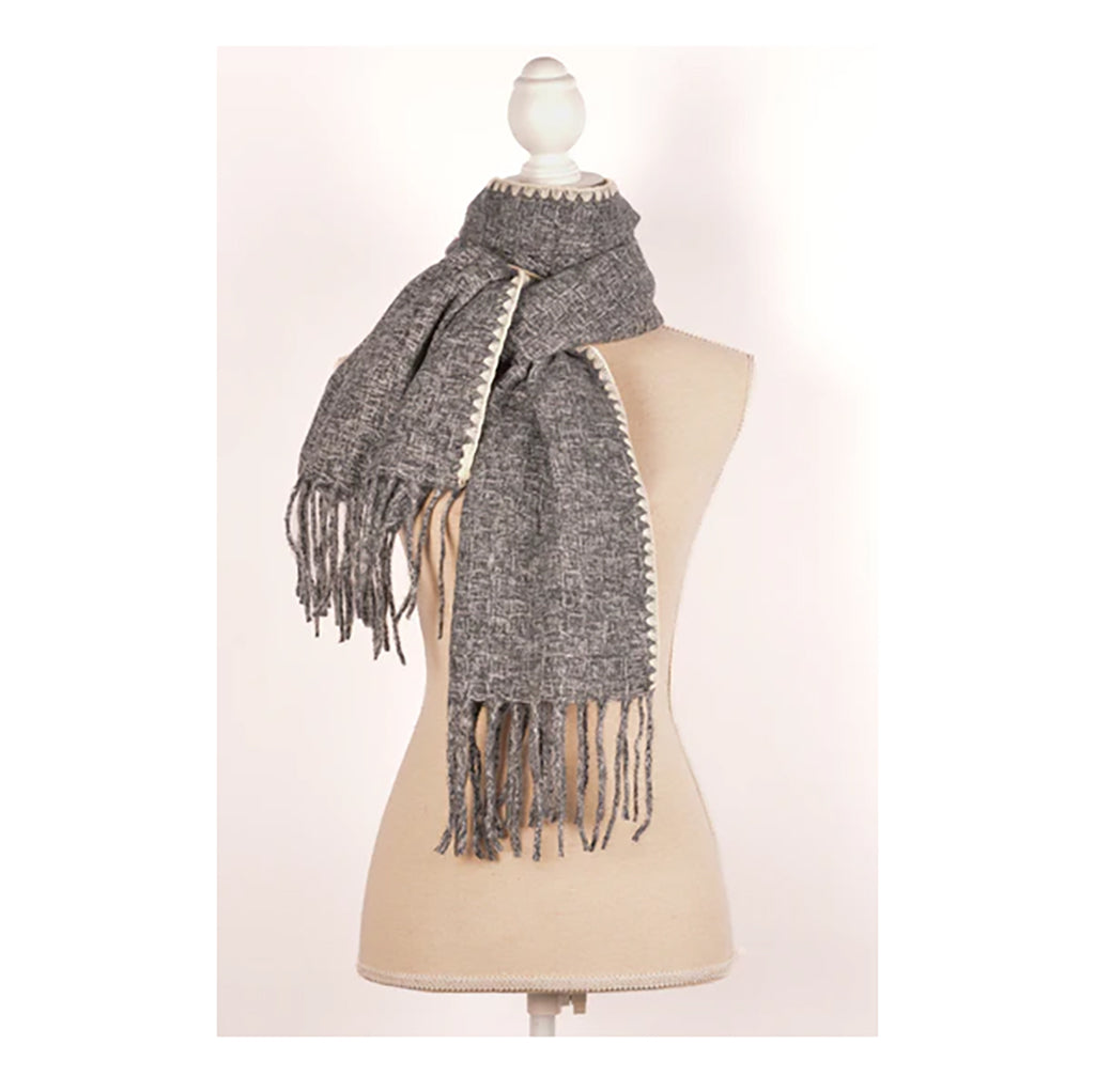 Whipstitch Scarf Dark Grey
