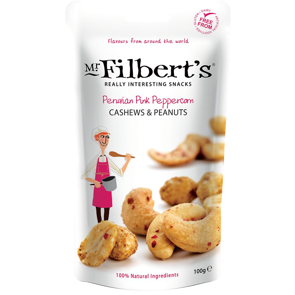 Mr. Filbert's Peruvian Pink Peppercorn Cashews and Peanuts