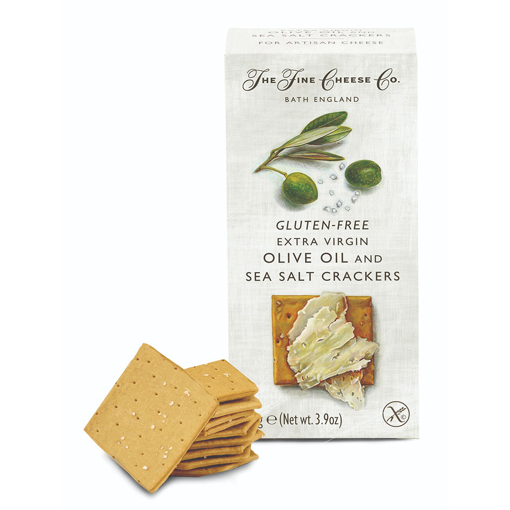 Fine Cheese Co. Gluten Free Extra Virgin Olive Oil &amp; Sea Salt Crackers